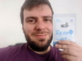 cbd fx aloe vera mask